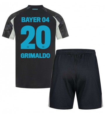 Bayer Leverkusen Alejandro Grimaldo #20 Alternativní dres komplet pro Děti 2024-25 Krátkým Rukávem (+ Krátké kalhoty)
